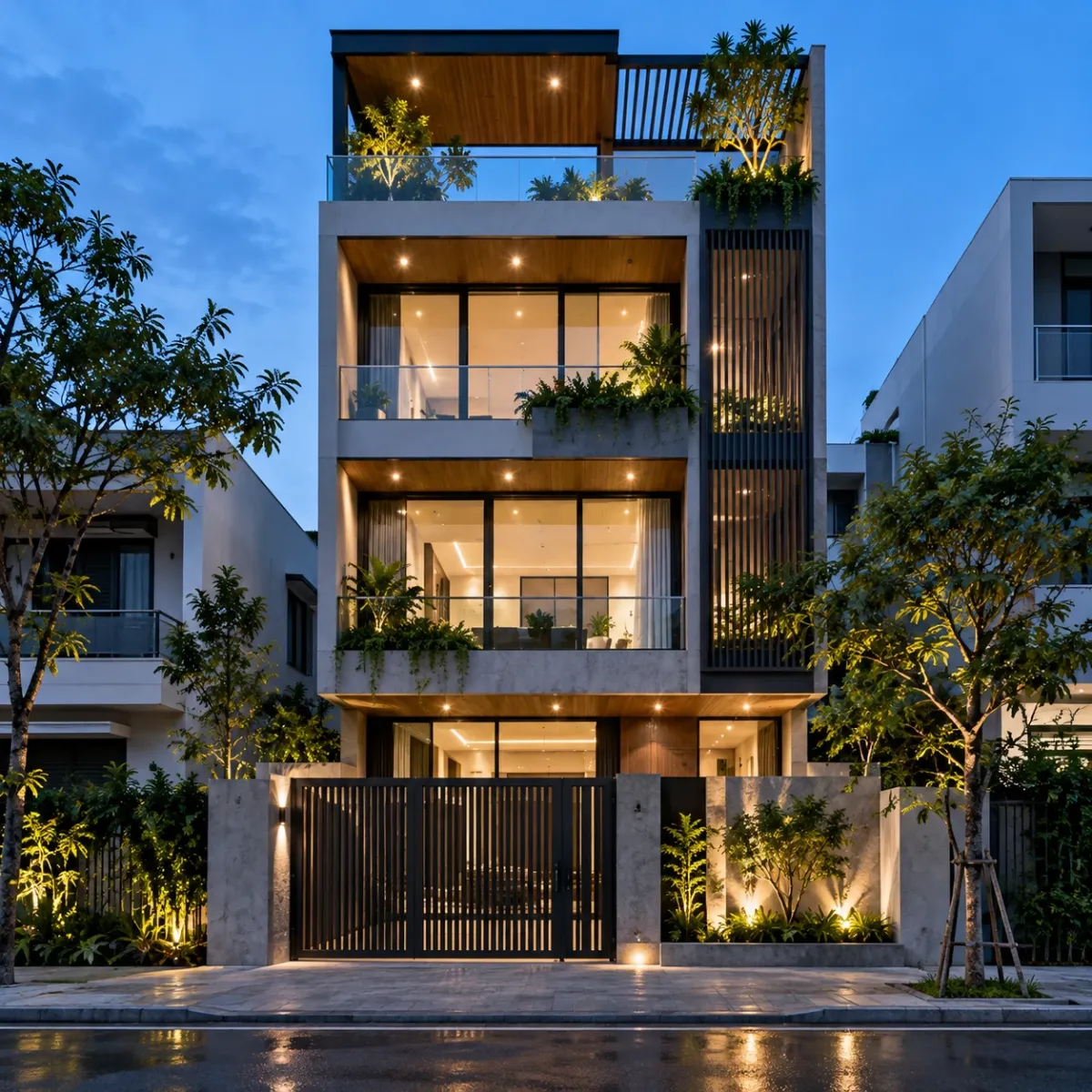 Xây nhà phố trọn gói – Hưng Thịnh Build